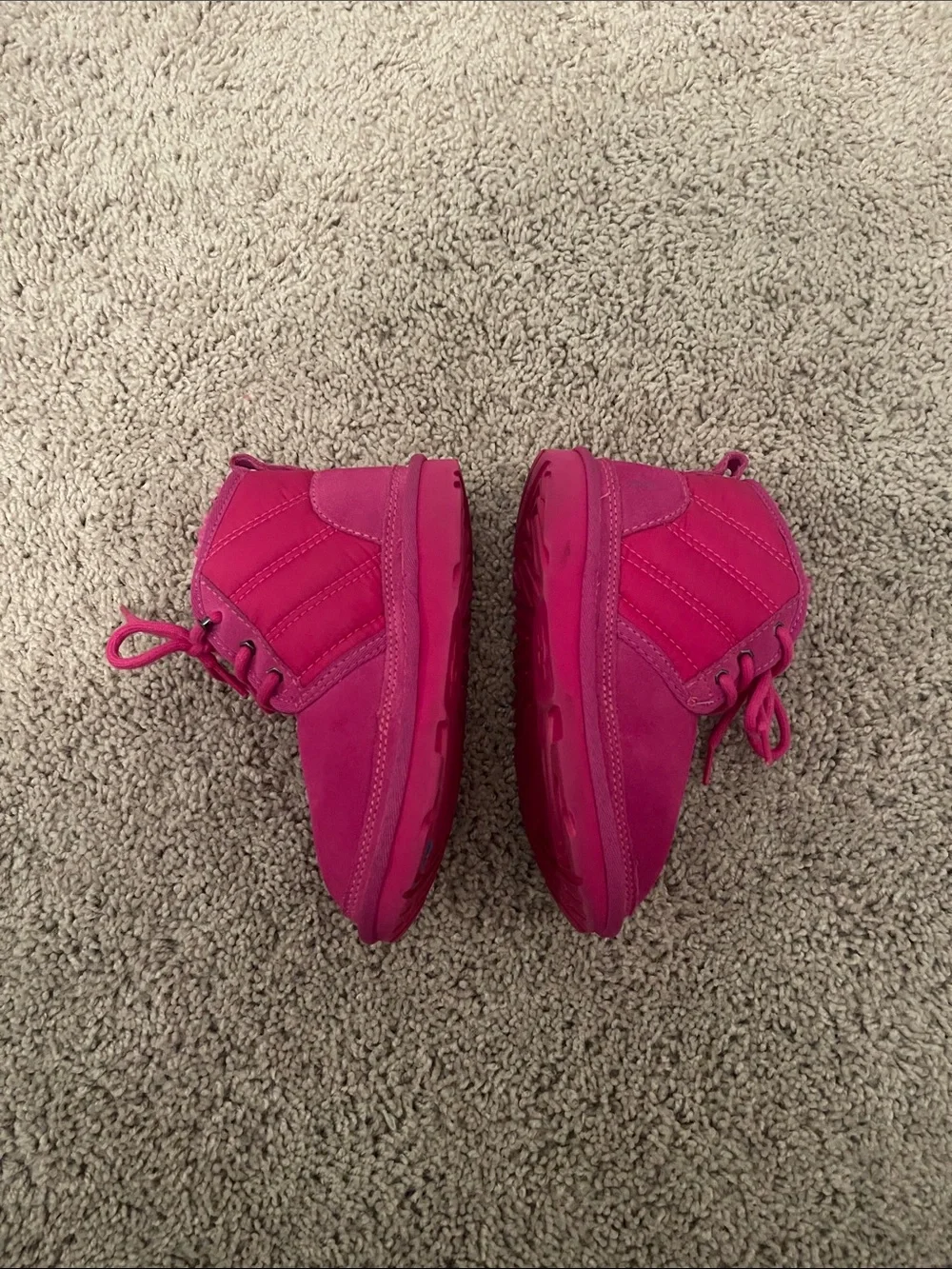 Ugg Fuchsia Pink Lace-Up Winter Boots